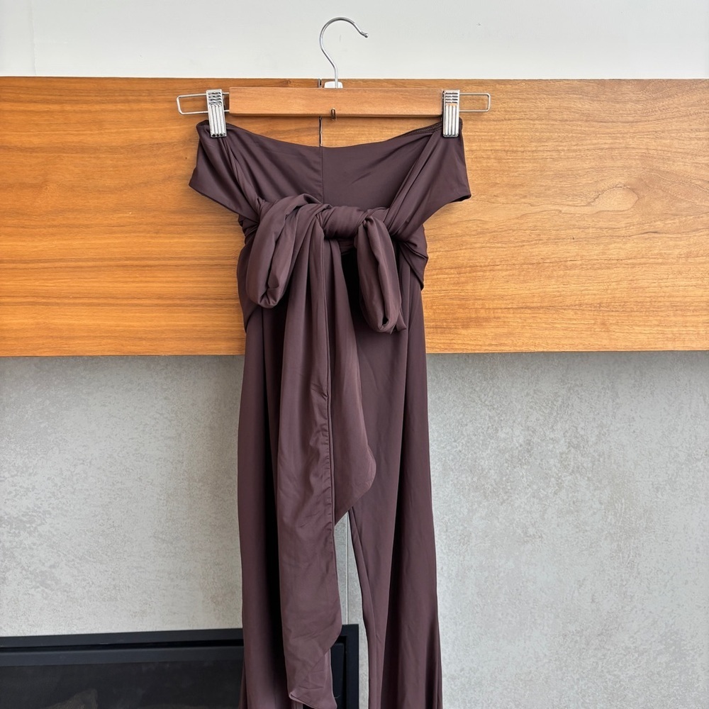 NWT Princess Polly Amalia Jumpsuit Brown, Size 2 - Picture 4 of 11